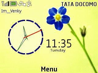 game pic for Flower dual clock by venky